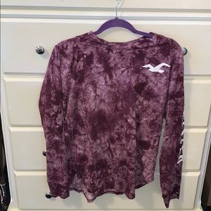Purple tie dye long sleeve